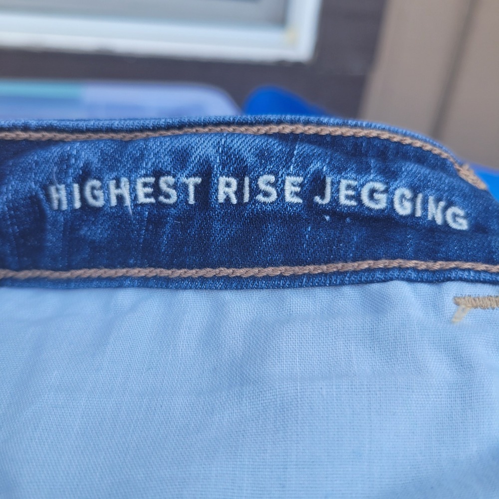 American Eagle Highest Rise Jegging Womens 16 R Plus Next Level Stretch Denim - Picture 4 of 9